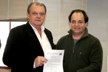 Presidente Vitorio Piffero e Secretário João Bosco Vaz